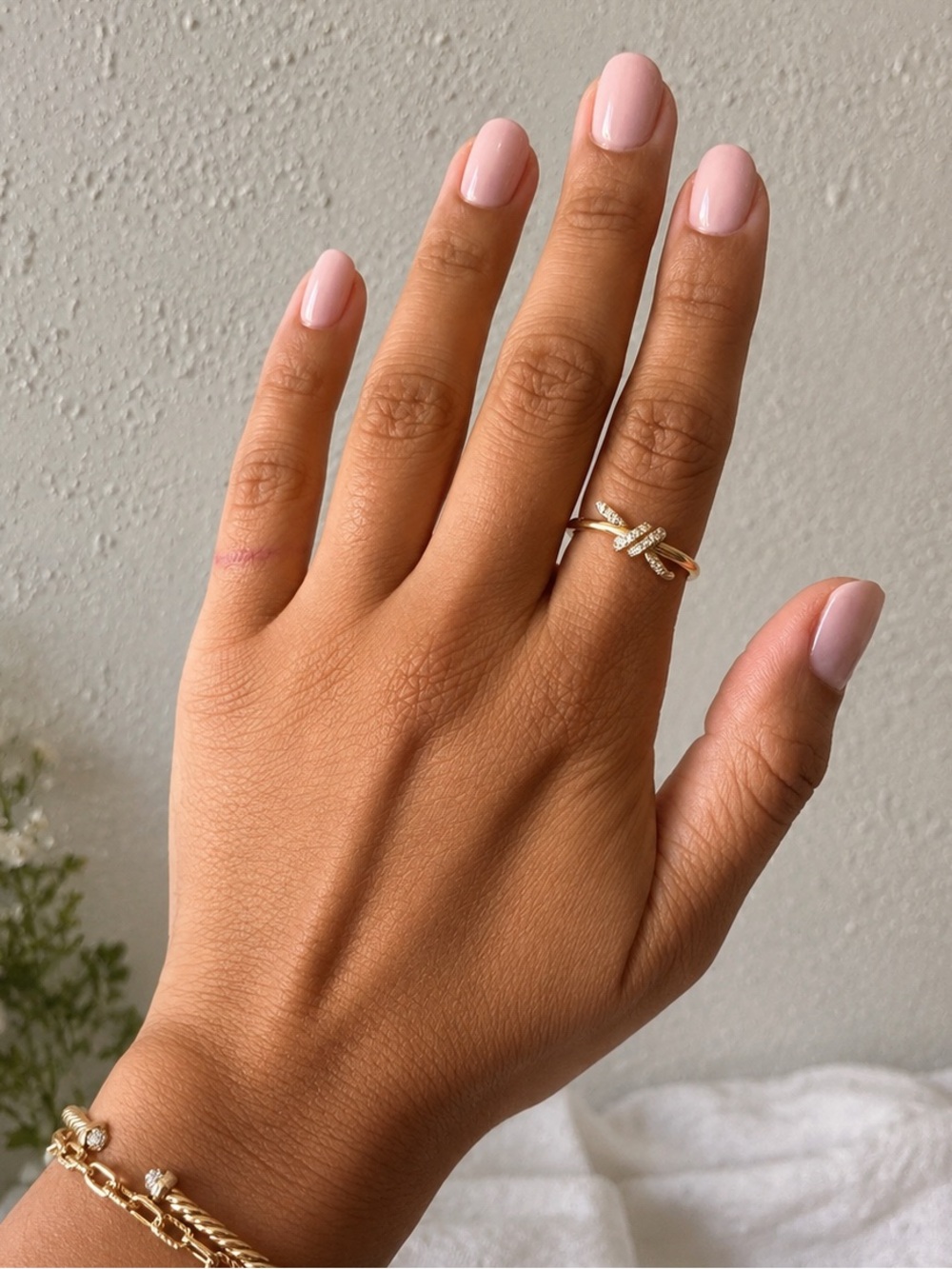 Tiffany & Co. Yellow Gold Knot Ring with Diamonds